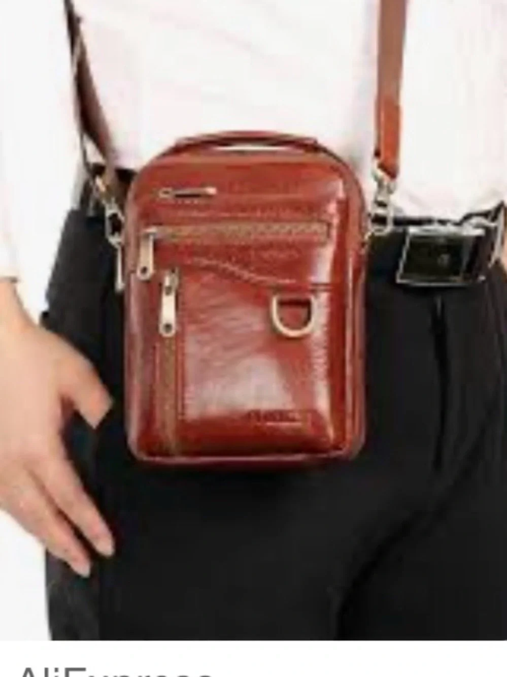 Pi Uncle Men’s Messenger Leather Bag 10”x 8”